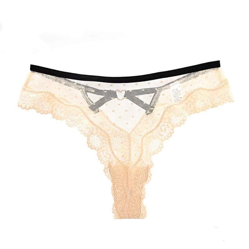 Culotte Sexy Lace Métal Bouton