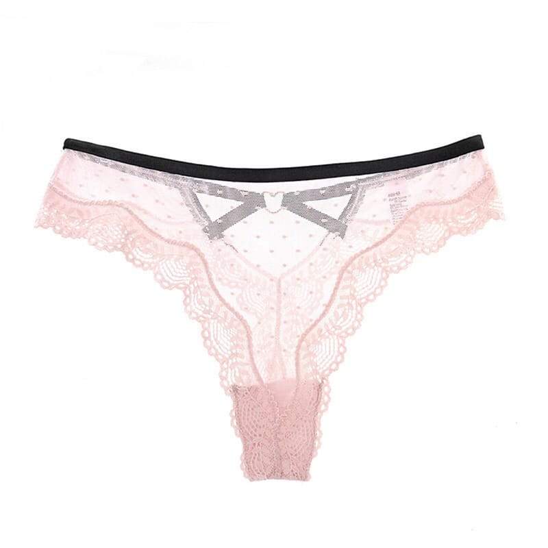 Culotte Sexy Lace Métal Bouton
