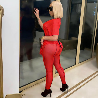 Ensemble Pantalon et Top Manches Courtes