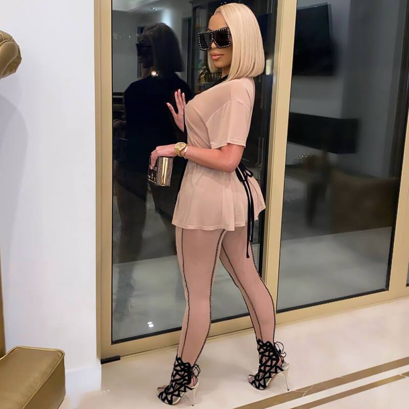 Ensemble Pantalon et Top Manches Courtes