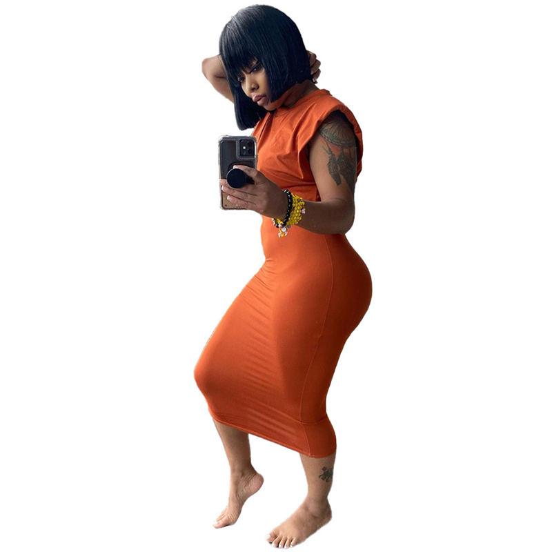 Ensemble deux pièces haut et jupe de couleur unie