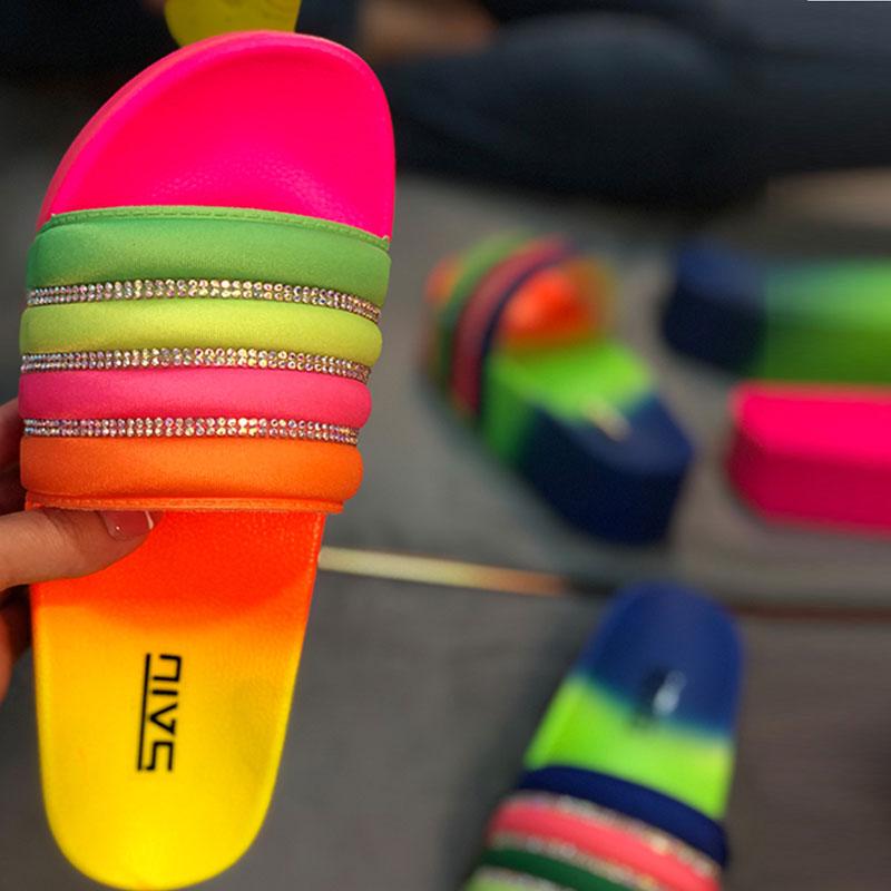 Femme Fashion Strass Multicolor