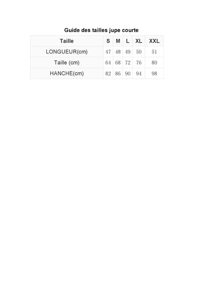 Jupe courte simili cuir taille haute - Chic&Shines