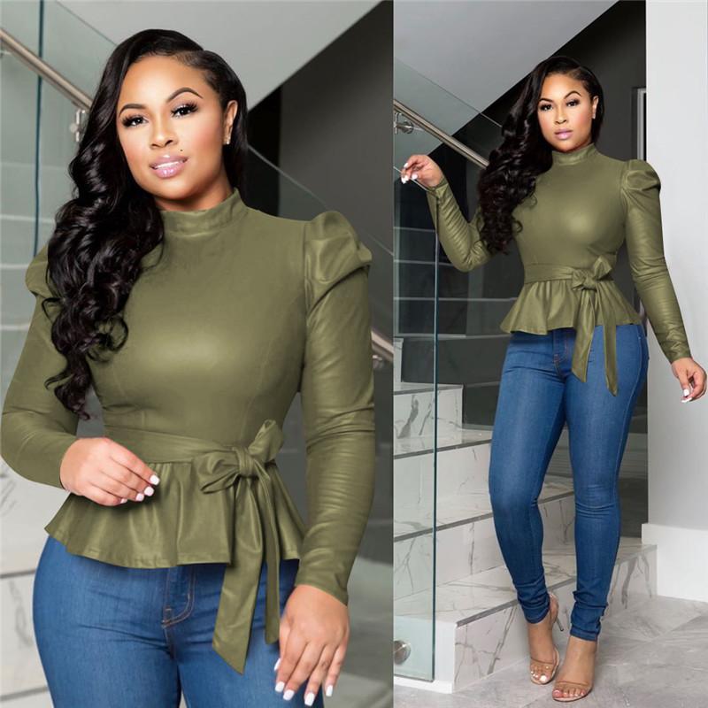 Haut Couleur Unie Manches Longues