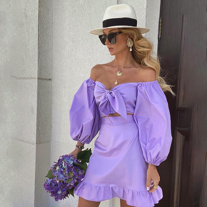 Haut à manches lanternes