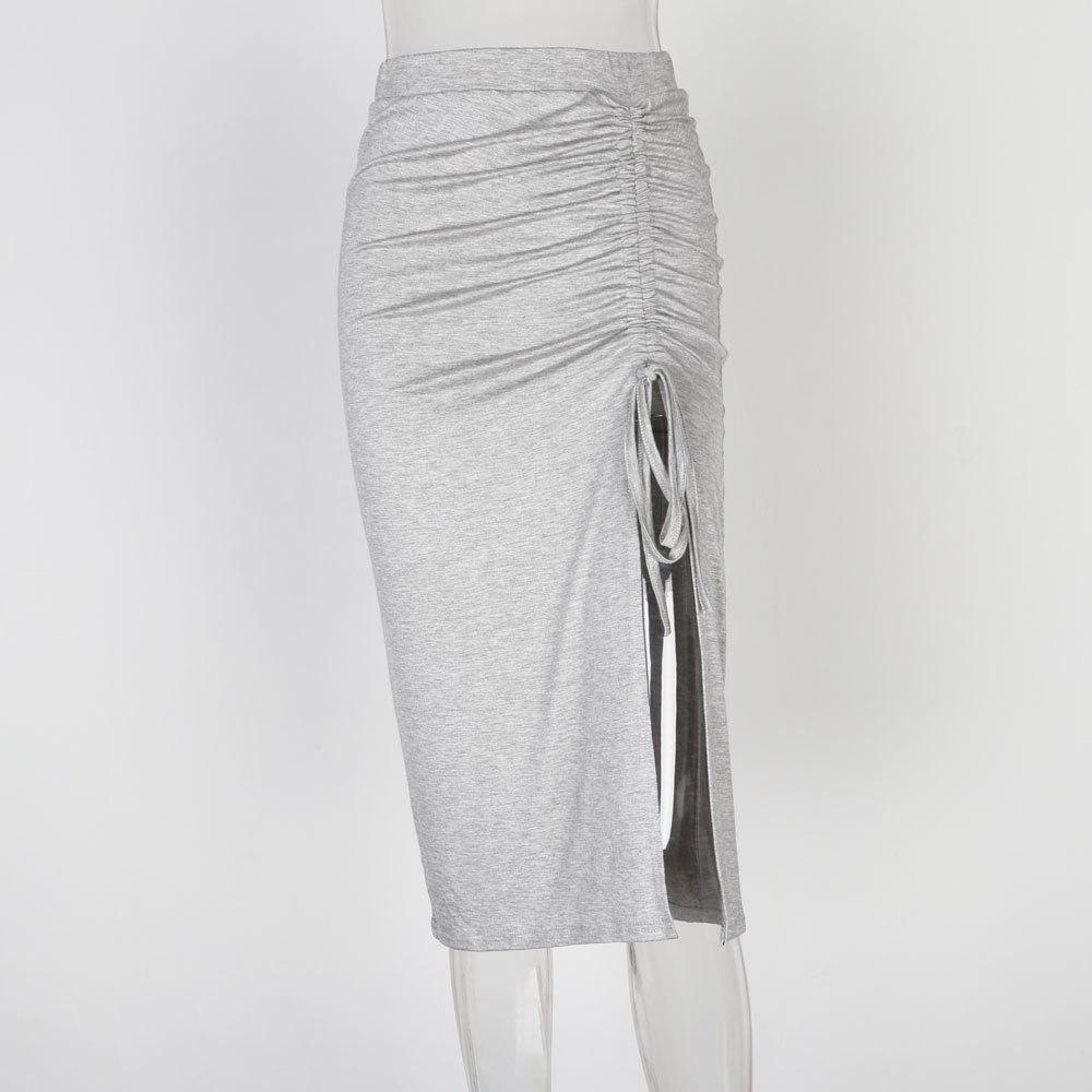 Jupe latérale Couleur Unie Bandage