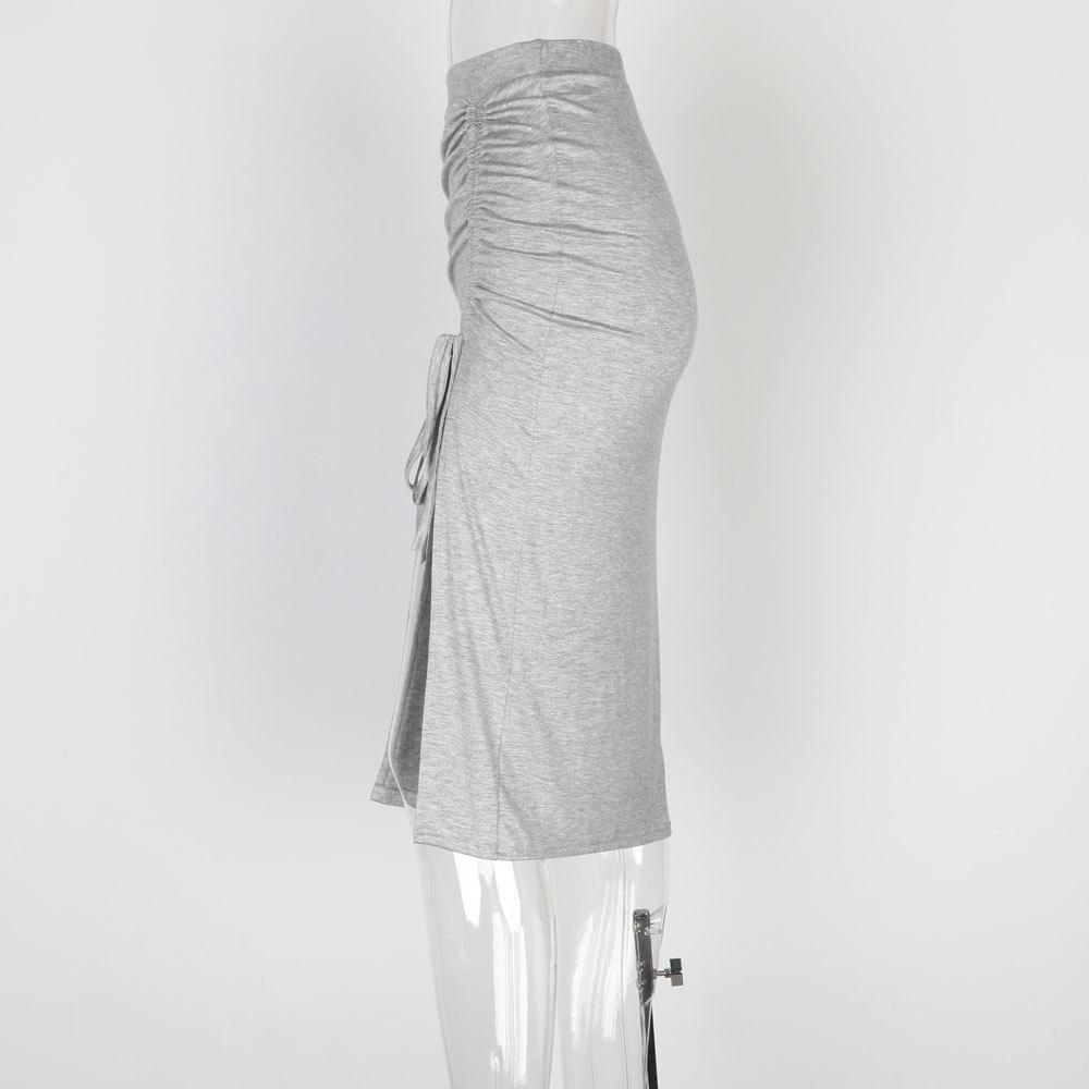 Jupe latérale Couleur Unie Bandage