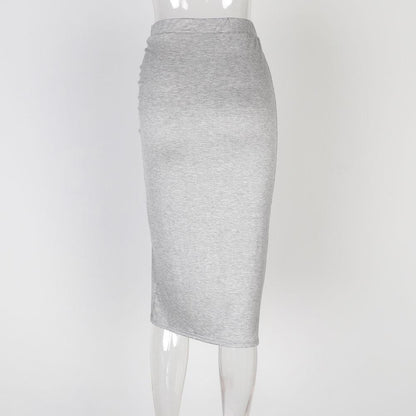 Jupe latérale Couleur Unie Bandage