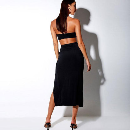 Jupe latérale Couleur Unie Bandage