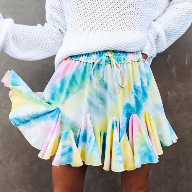 Jupe plissée décontractée