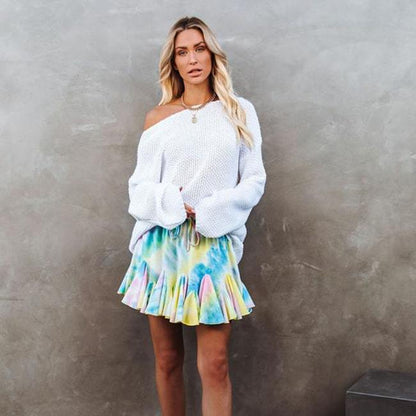 Jupe plissée décontractée