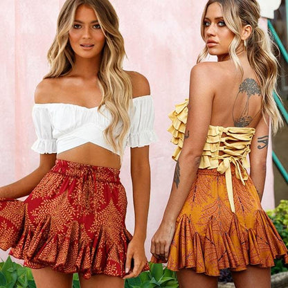 Jupe plissée décontractée