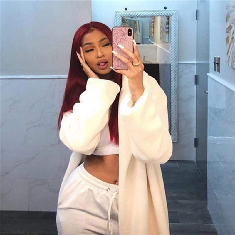 Manteau Couleur Unie Peluche