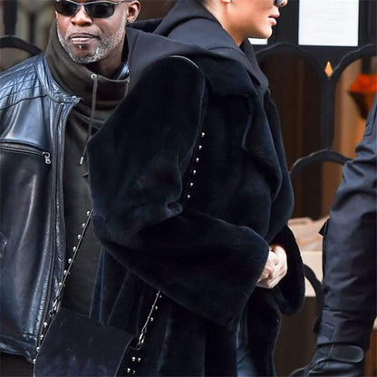 Manteau Couleur Unie Peluche