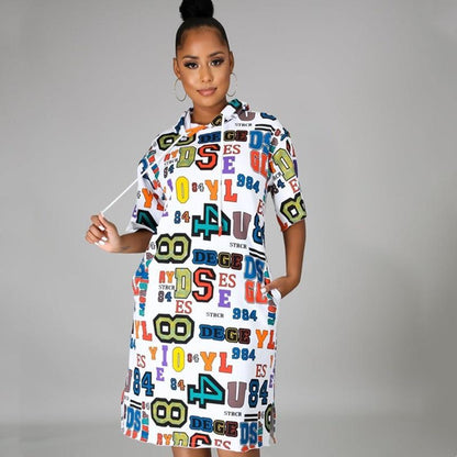 Mode Lettre Impression Robe à capuche