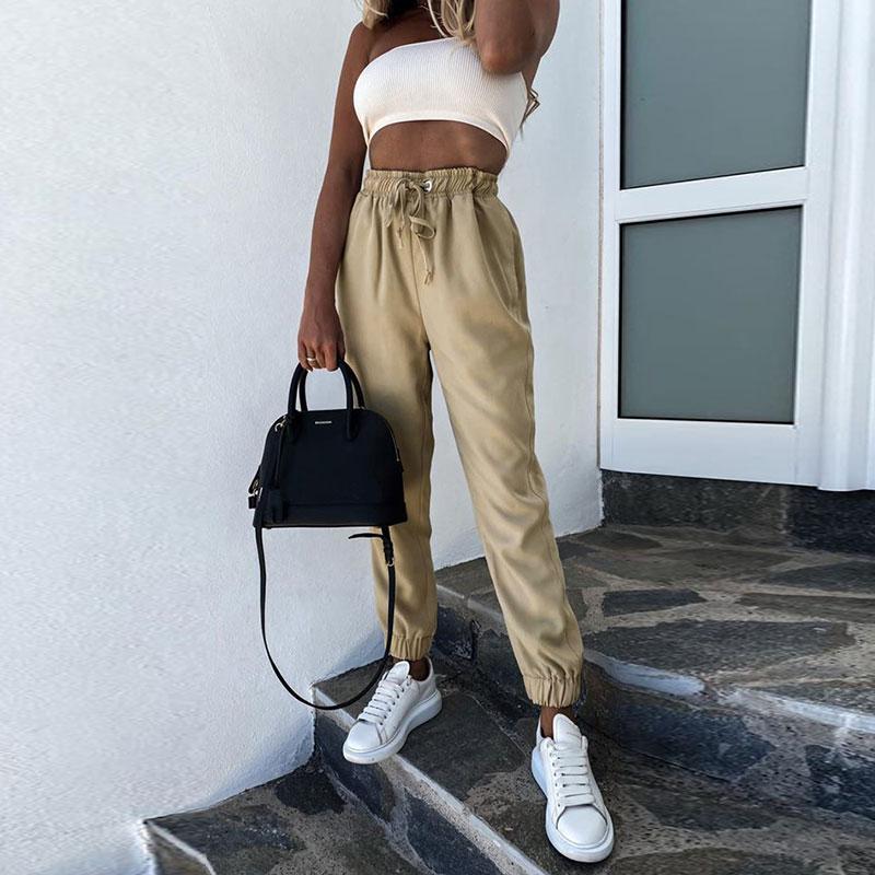 Pantalon de Sport décontracté Cordon de serrage