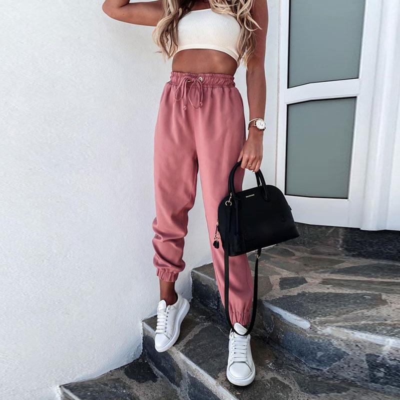 Pantalon de Sport décontracté Cordon de serrage