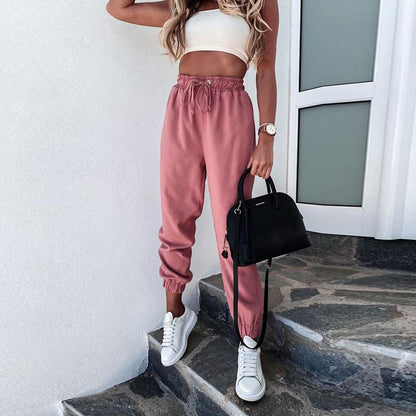 Pantalon de Sport décontracté Cordon de serrage