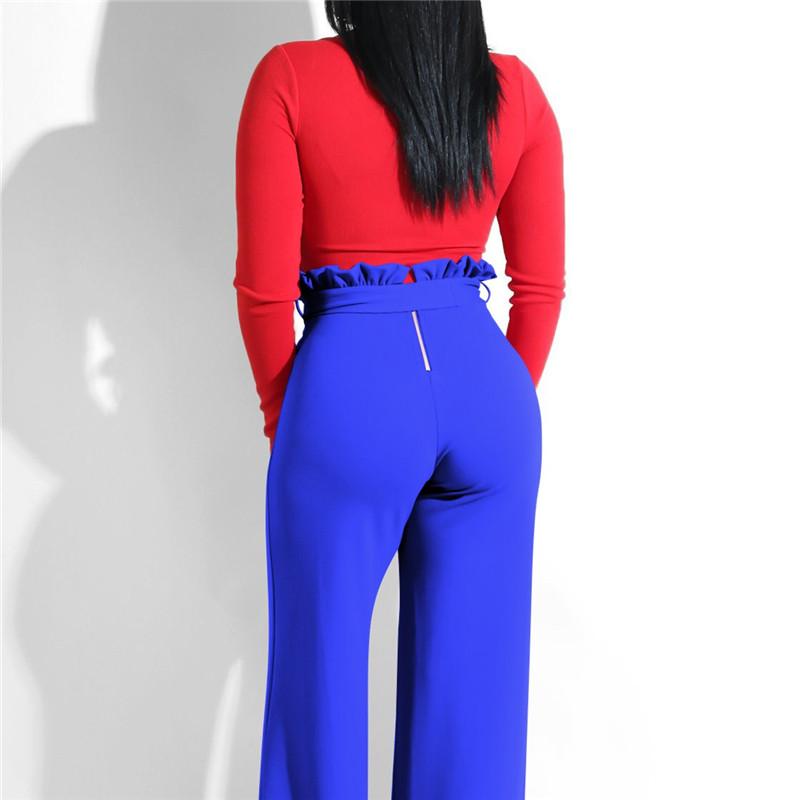 Pantalon décontracté à ceinture à glissière et à lisière