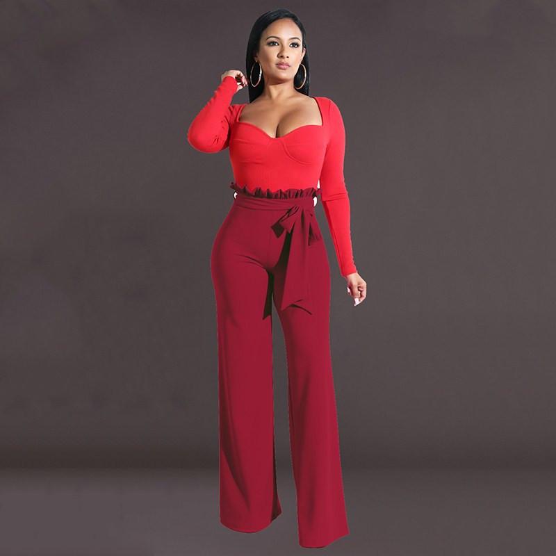 Pantalon décontracté à ceinture à glissière et à lisière