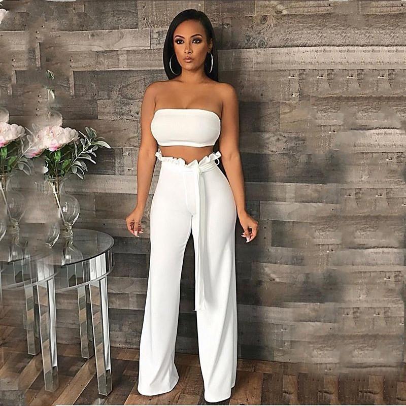 Pantalon décontracté à ceinture à glissière et à lisière