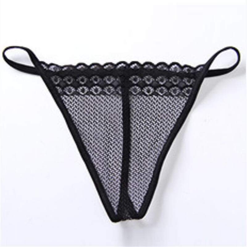 Robe de sommeil Sexy Halter Cou Dentelle Patchwork See-through