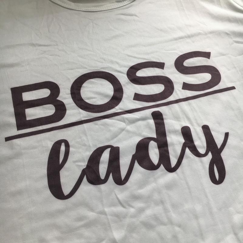 T-shirt Lettre Imprimer Col Rond Manches Courtes