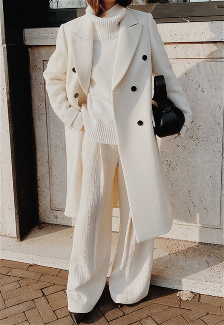 Trench-Coat à double boutonnage unie - Chic&Shines