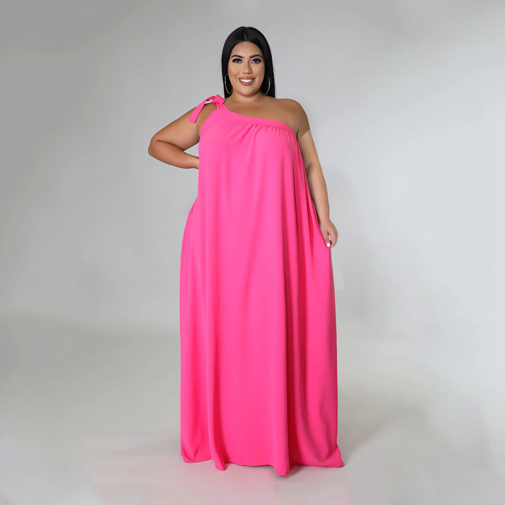 Robe longue balançoire épaules dénudées - Chic&Shines