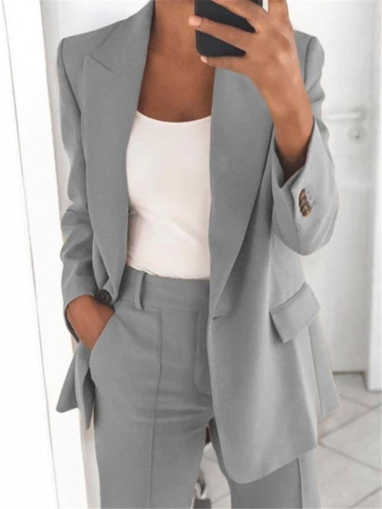 Blazer décontracté à manches longues - Chic&Shines