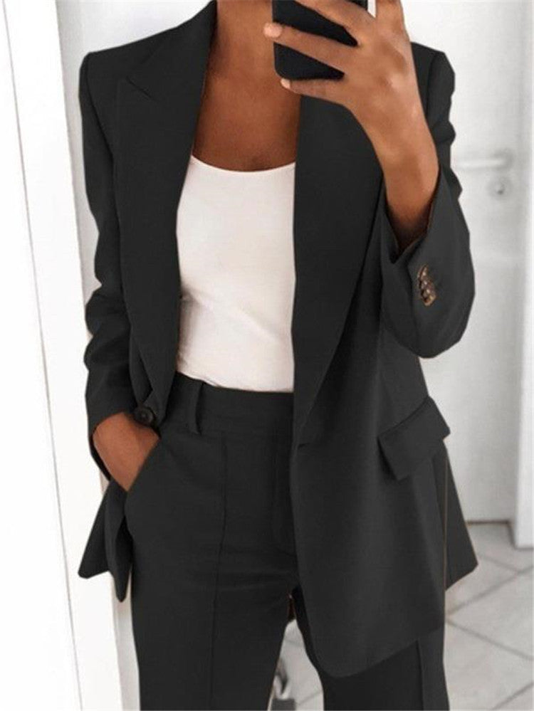 Blazer décontracté à manches longues - Chic&Shines