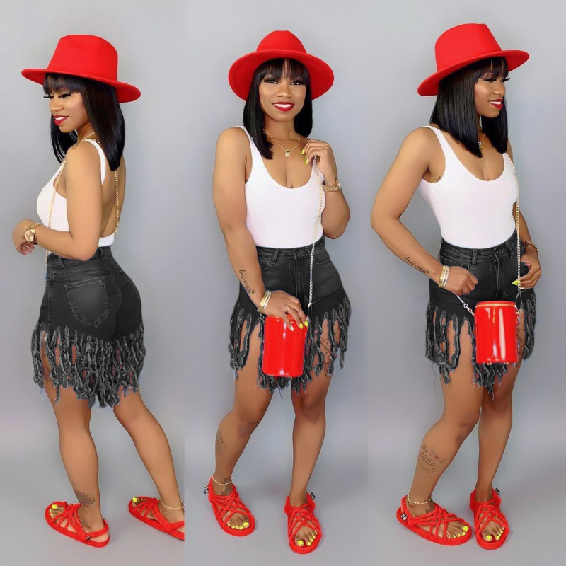 Short court jean déchirées - Chic&Shines