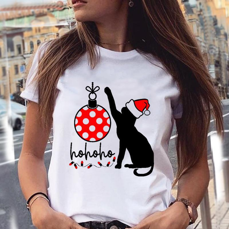 T-shirt à manches courtes motif noël - Chic&Shines