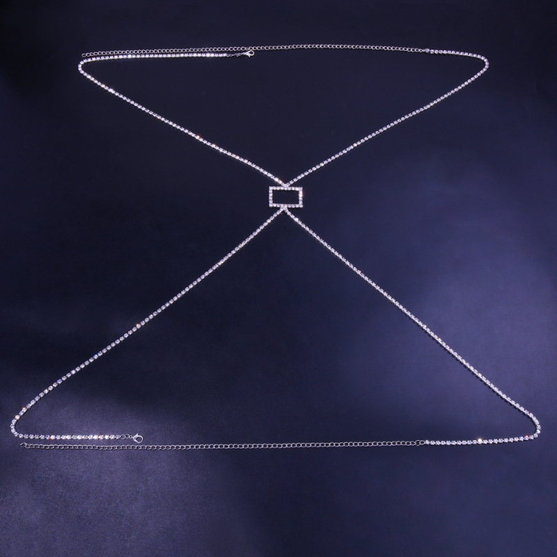 Chaîne de corps arrière en alliage incrusté strass - Chic&Shines