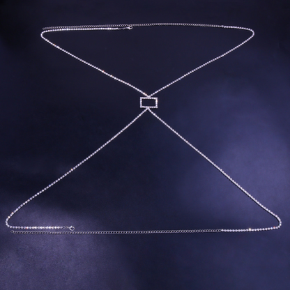 Chaîne de corps arrière en alliage incrusté strass - Chic&Shines