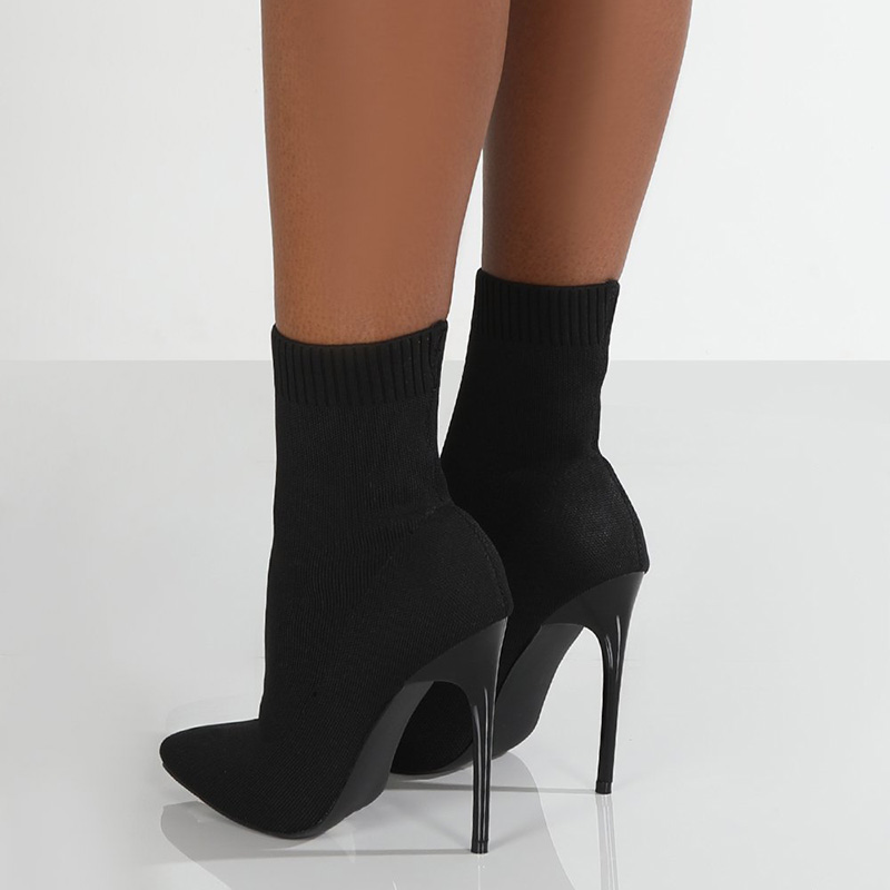Talon chaussette maille stretch stiletto - Chic&Shines