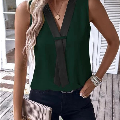 Haut sans manches col v - Chic&Shines