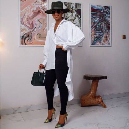 Chemisier Machaon à manches longues - Chic&Shines