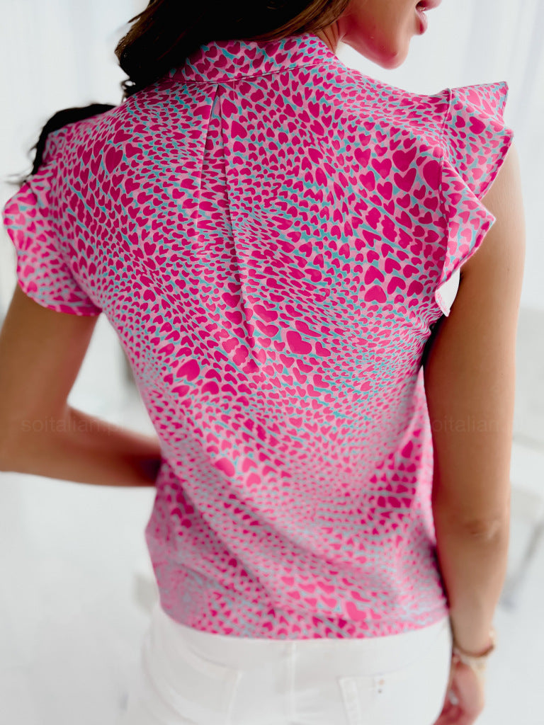 Haut col v sans manches - Chic&Shines