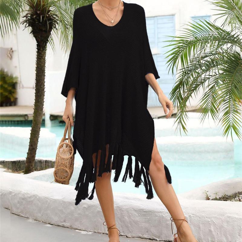 Cache-maillot tricot long manches trois quart - Chic&Shines