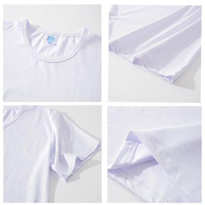 T-shirt col rond manche court imprimé graphique - Chic&Shines