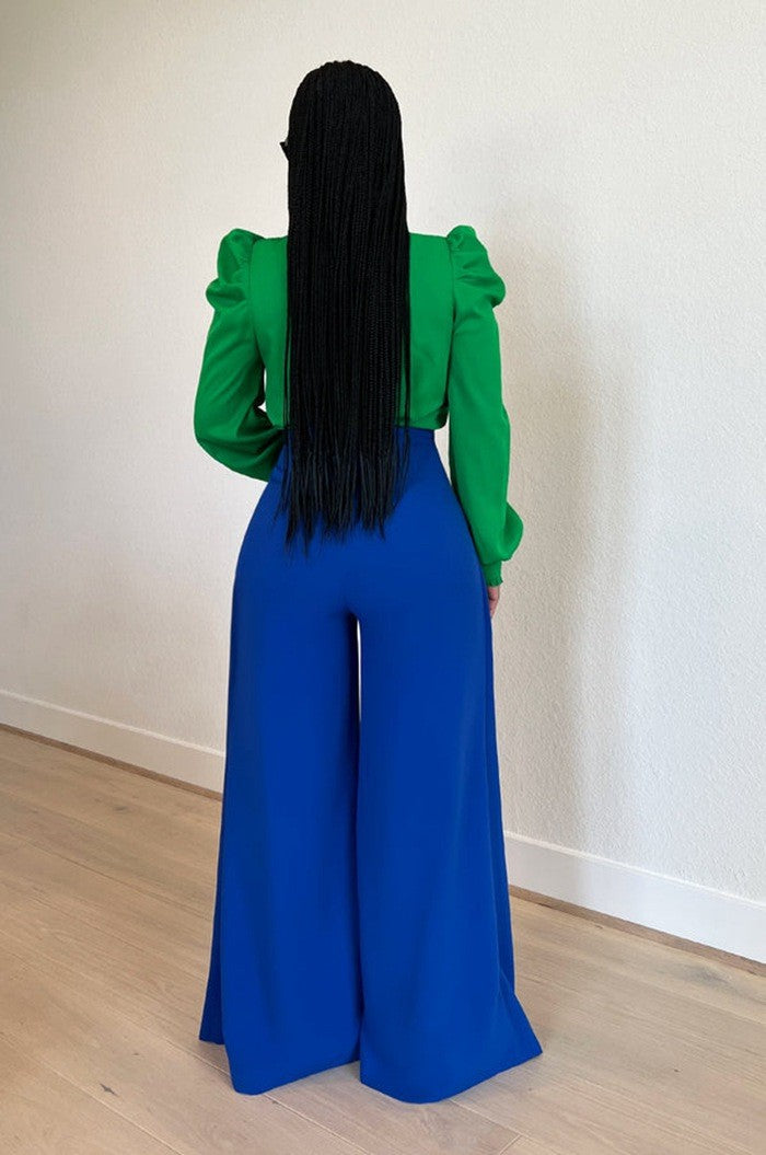 Chemisier élégant manches longues bouffantes - Chic&Shines