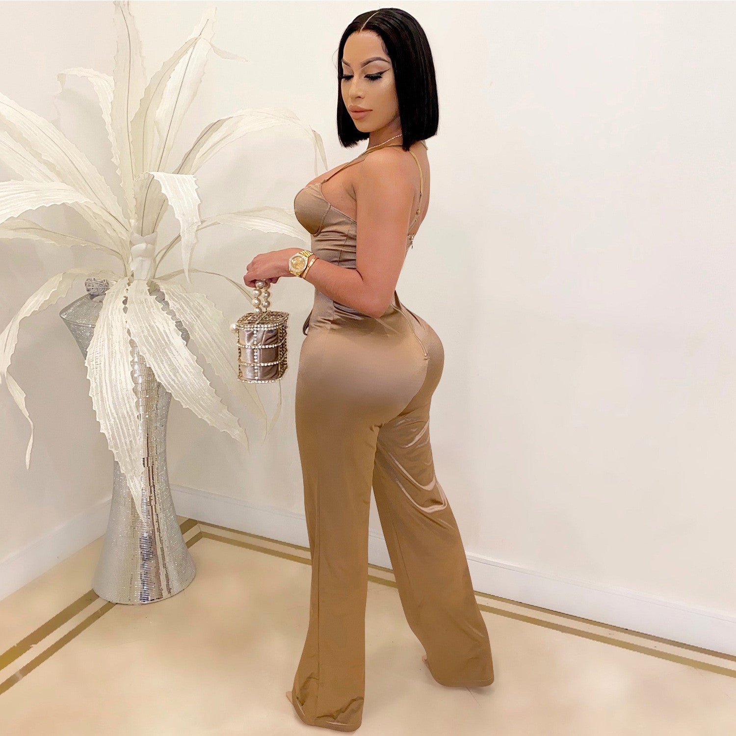 Combinaison haut à bretelle et pantalon - Chic&Shines