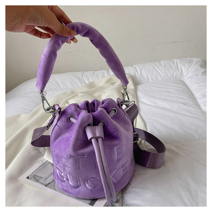 Sac à main seau cordon peluche automne hiver - Chic&Shines