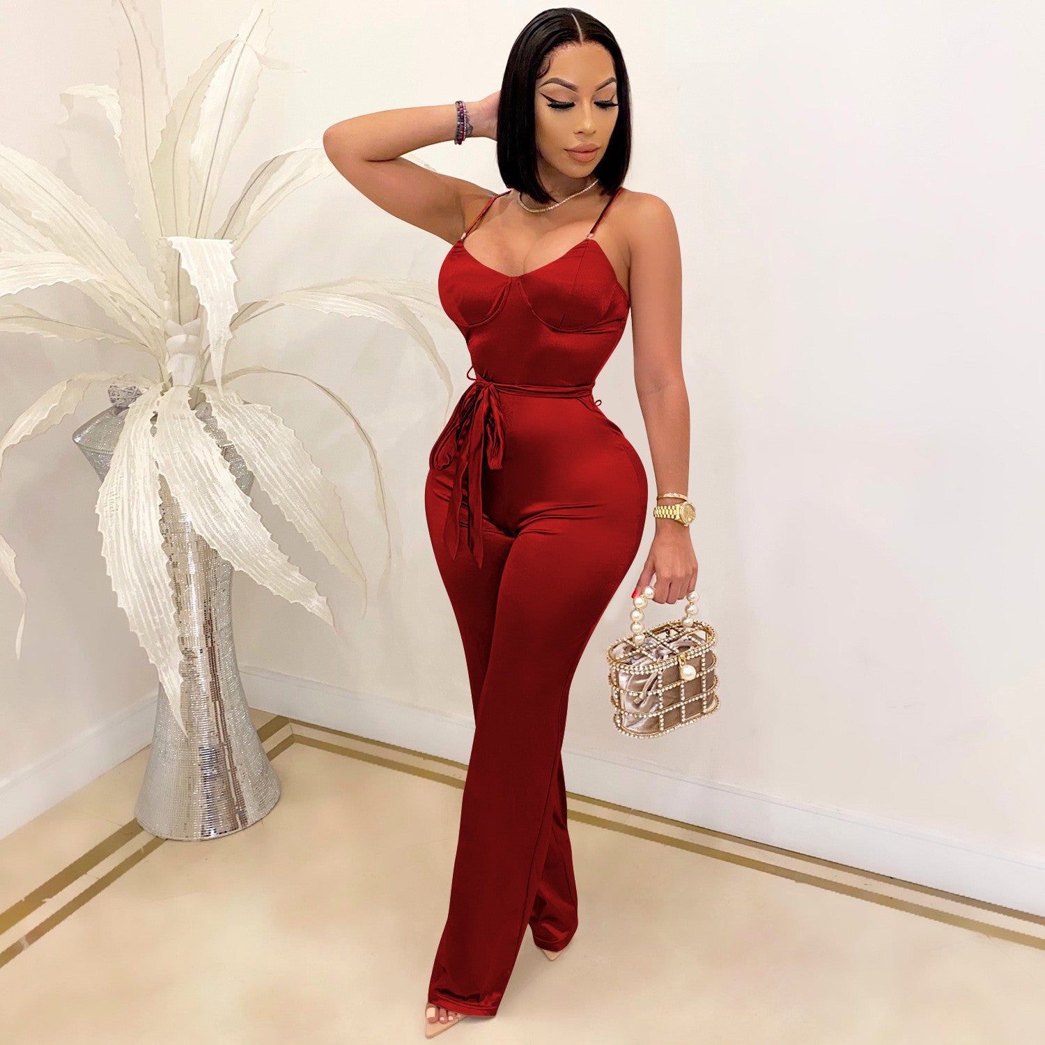 Combinaison haut à bretelle et pantalon - Chic&Shines