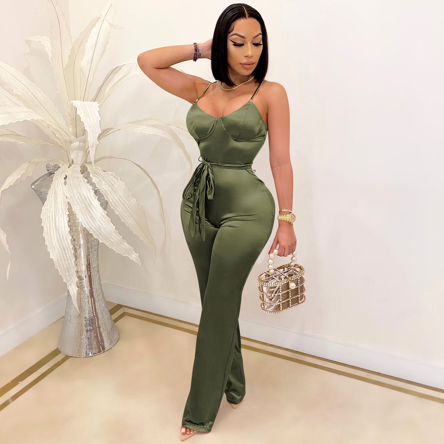 Combinaison haut à bretelle et pantalon - Chic&Shines