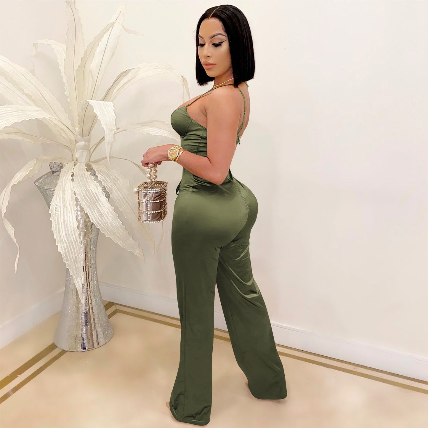 Combinaison haut à bretelle et pantalon - Chic&Shines