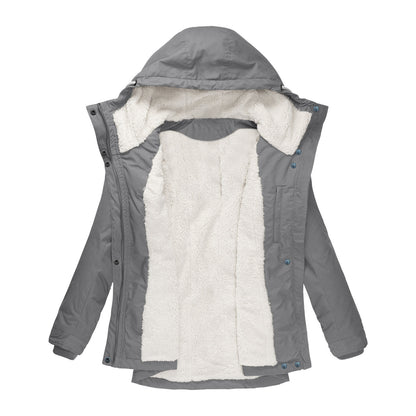 Manteau polaire manches longues à capuche - Chic&Shines