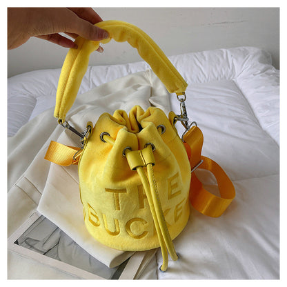 Sac à main seau cordon peluche automne hiver - Chic&Shines