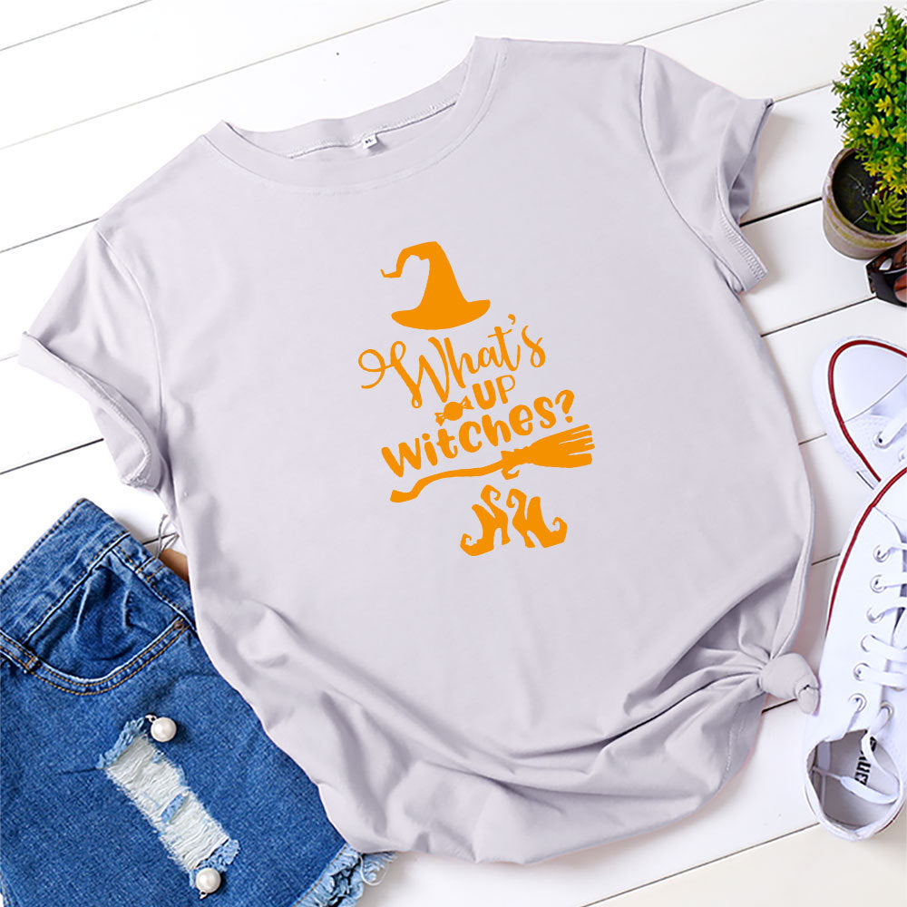 T-shirt coupe ajustée col rond motif Halloween - Chic&Shines